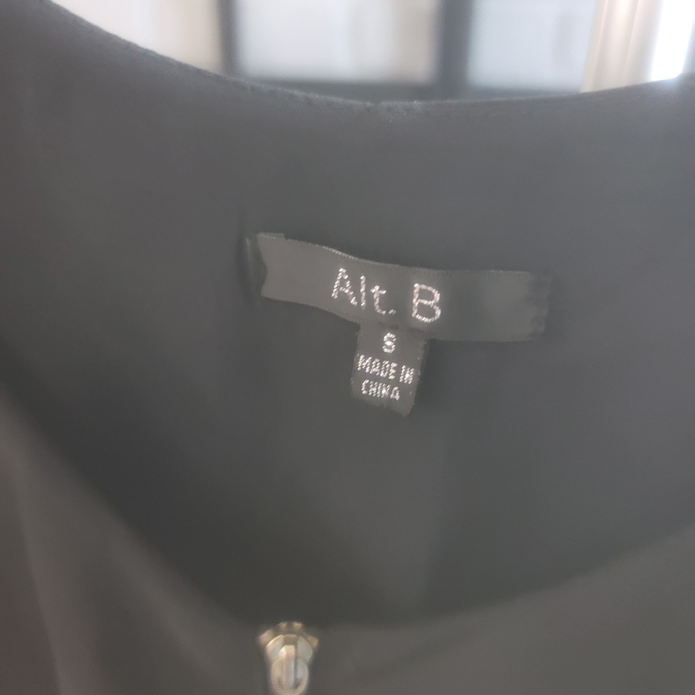 Alt.b Black Asymmetrical Ruffle Dress - Picture 9 of 9